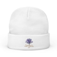 Load image into Gallery viewer, Beanie Hat Cherry Blossoms Embroidered Knit Beanie