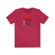 将图片加载到图库查看器,Stop killing my family Tee