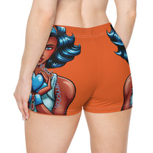 Load image into Gallery viewer, Blue Hearts and Red Diamonds Women&#39;s AOP Shorts with Artistic Design | Comfortable Summer Wear, Beach Attire, Festival Outfit, Gift for Her, Sportswear
