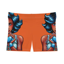 Load image into Gallery viewer, Blue Hearts and Red Diamonds Women&#39;s AOP Shorts with Artistic Design | Comfortable Summer Wear, Beach Attire, Festival Outfit, Gift for Her, Sportswear
